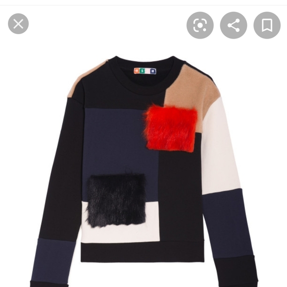 MSGM new without tag Faux Fur Oatch sweatshirt - Picture 6 of 9
